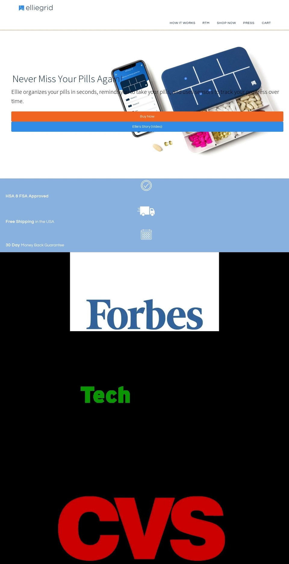 elliegrid.com shopify website screenshot