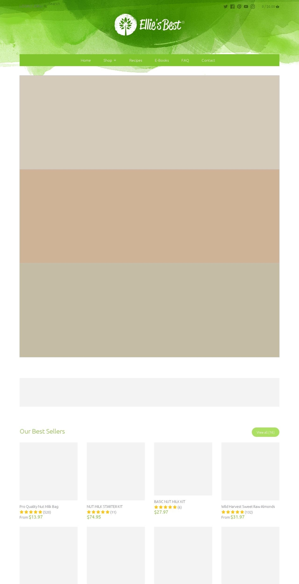 elliesbest.com shopify website screenshot