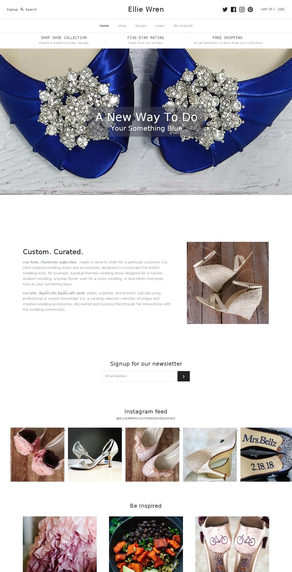 elliewren.com — Shopify storefront screenshot