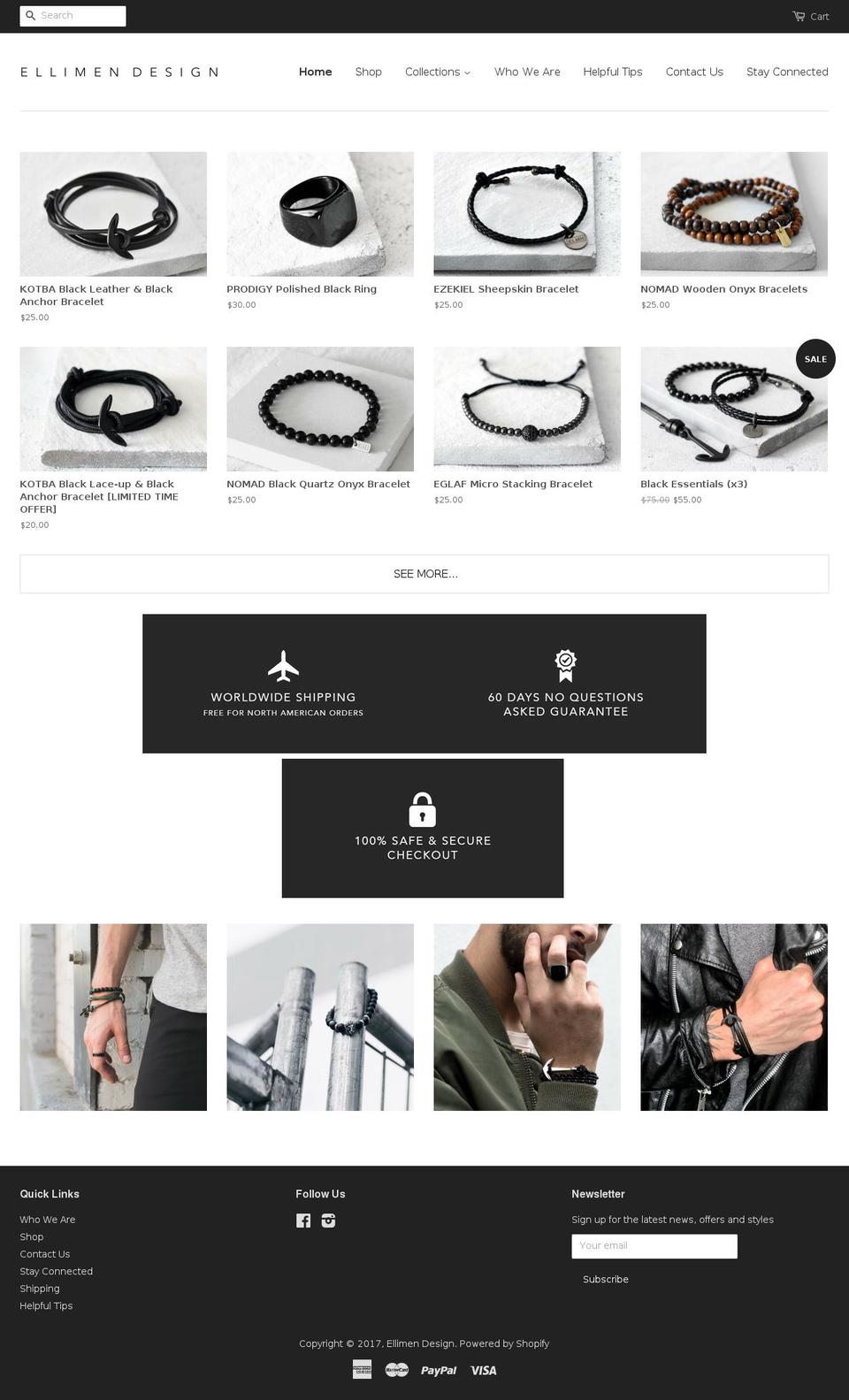 ellimendesign.com shopify website screenshot