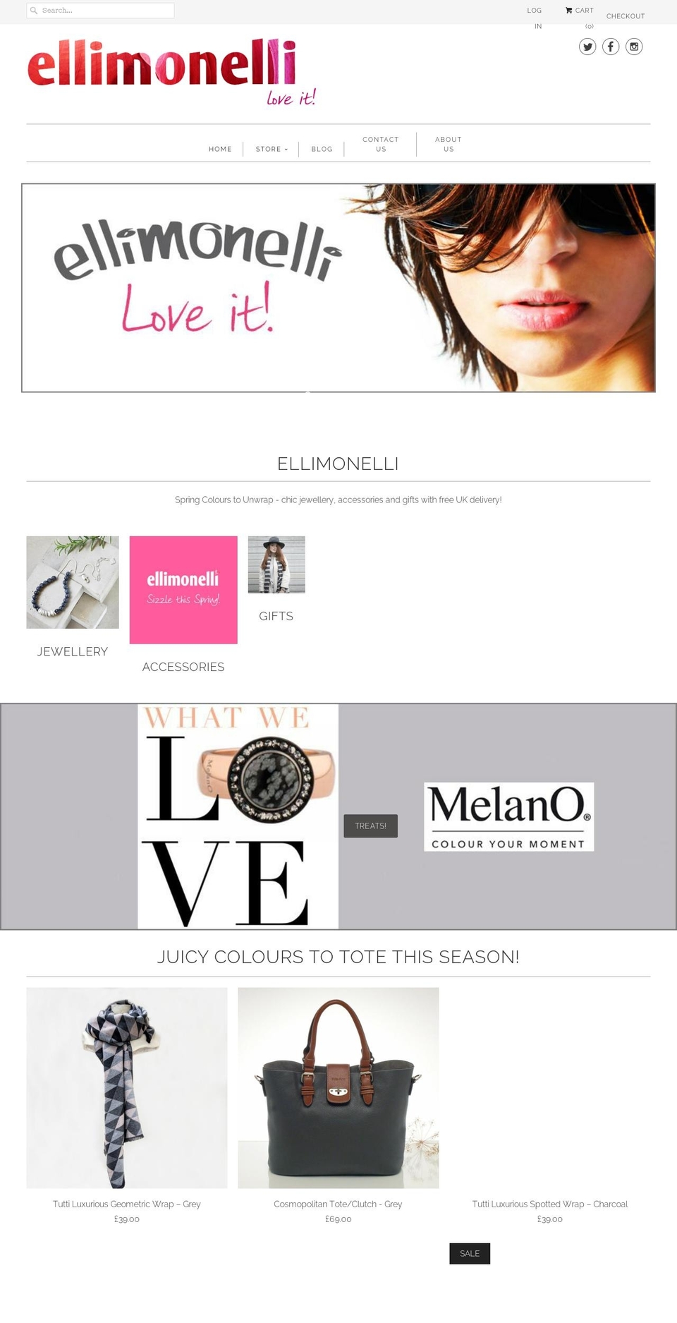 ellimonellijewellery.co.uk shopify website screenshot