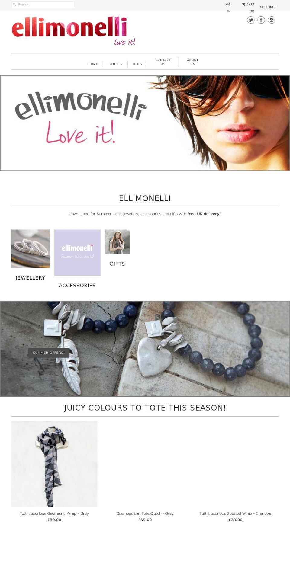 ellimonellijewellery.com shopify website screenshot