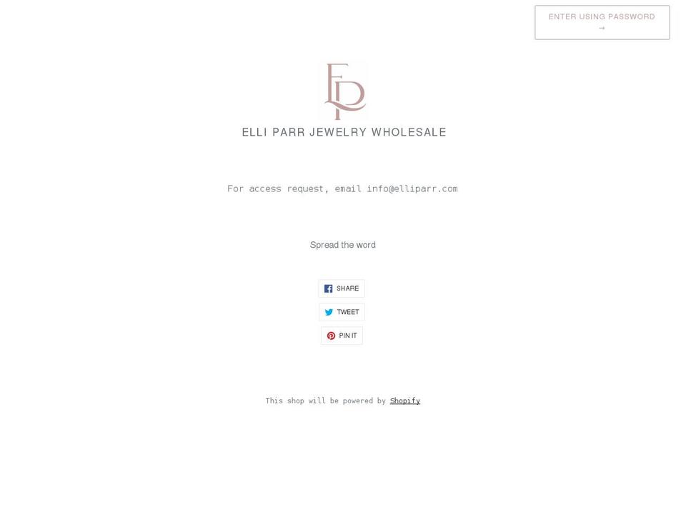 elliparrwholesale.com shopify website screenshot