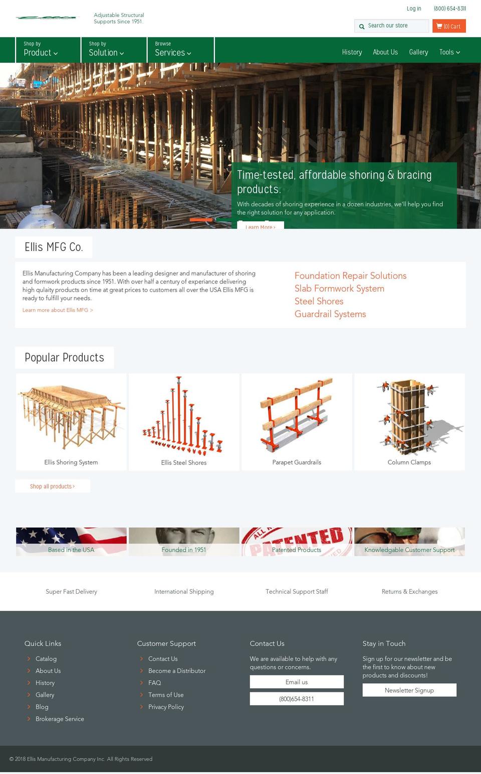 Home Page Change 7\/23\/18(MHT-dev) Shopify theme site example ellismfg.com