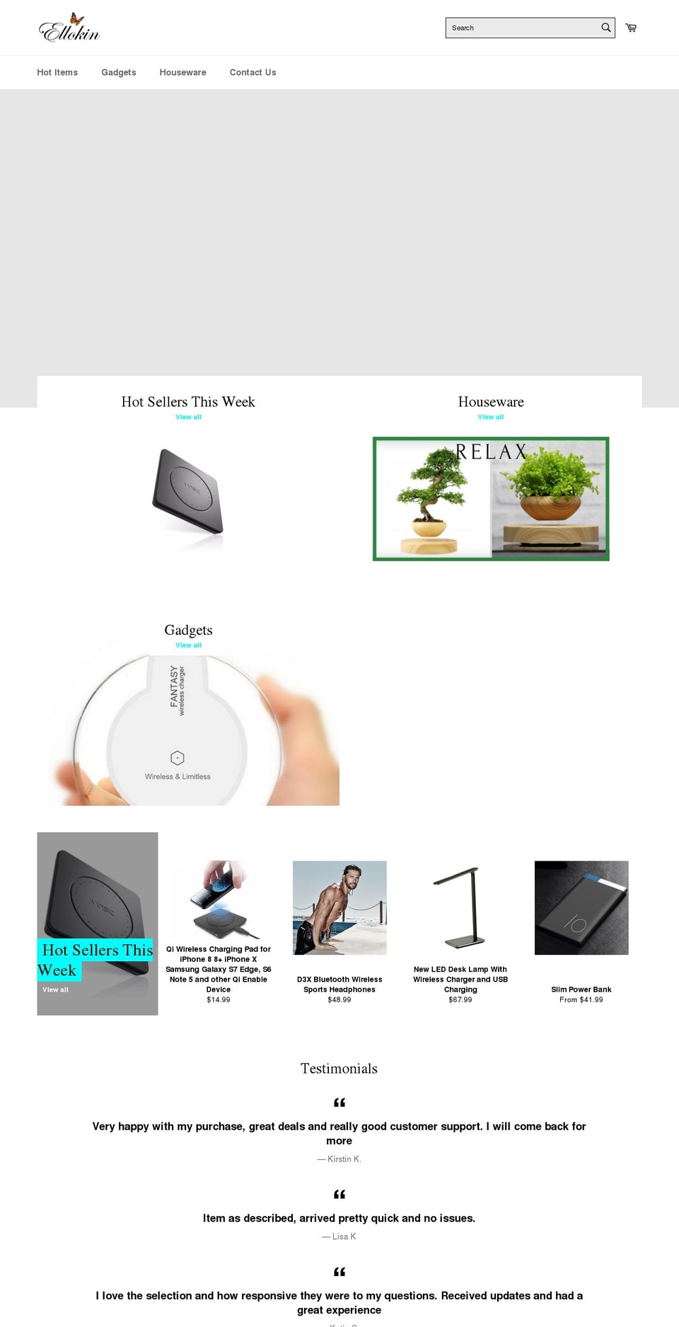 ellokin.com — Shopify storefront screenshot