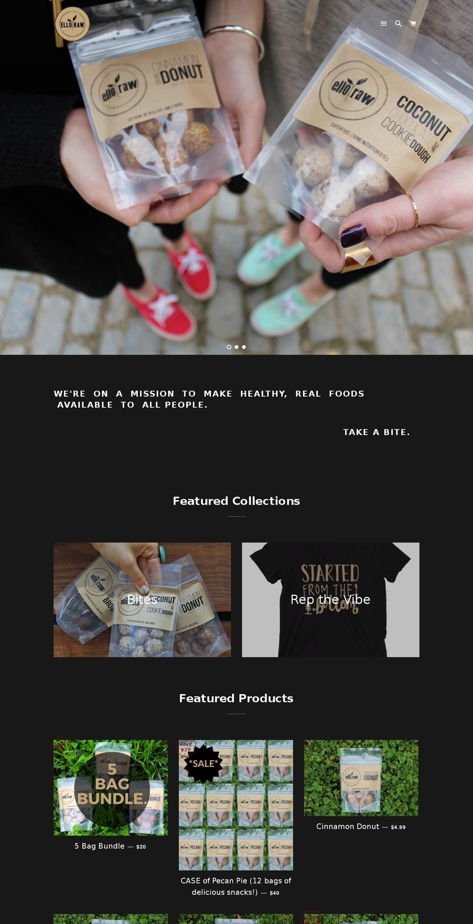 elloraw.com shopify website screenshot
