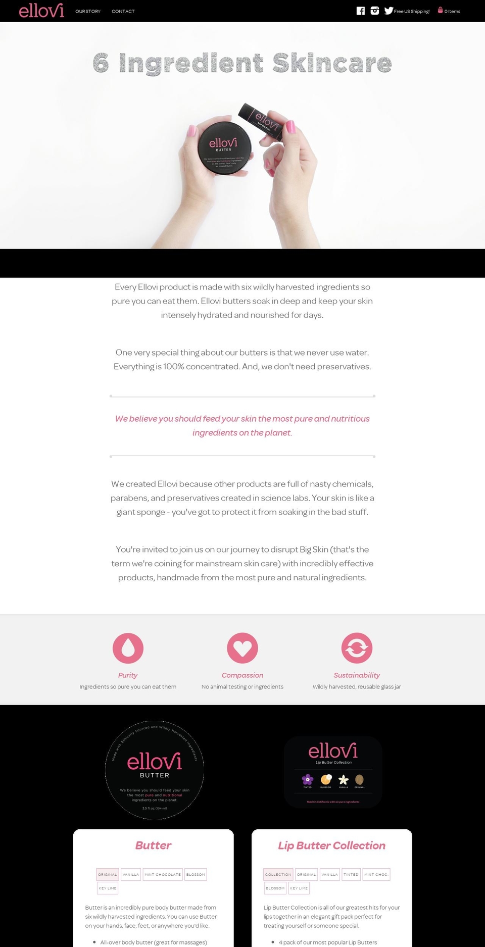 ellovi.com shopify website screenshot