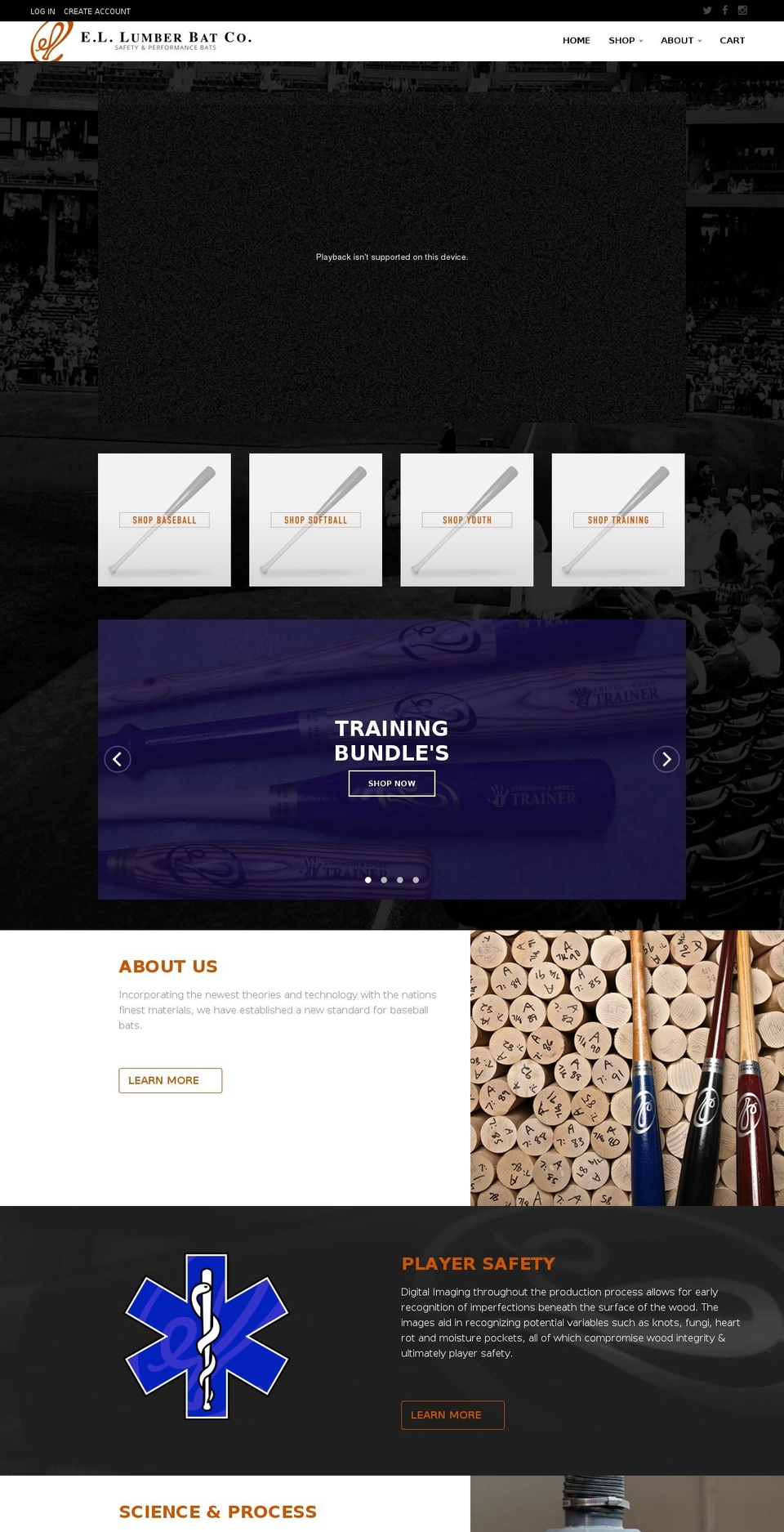 ellumbercompany.com shopify website screenshot