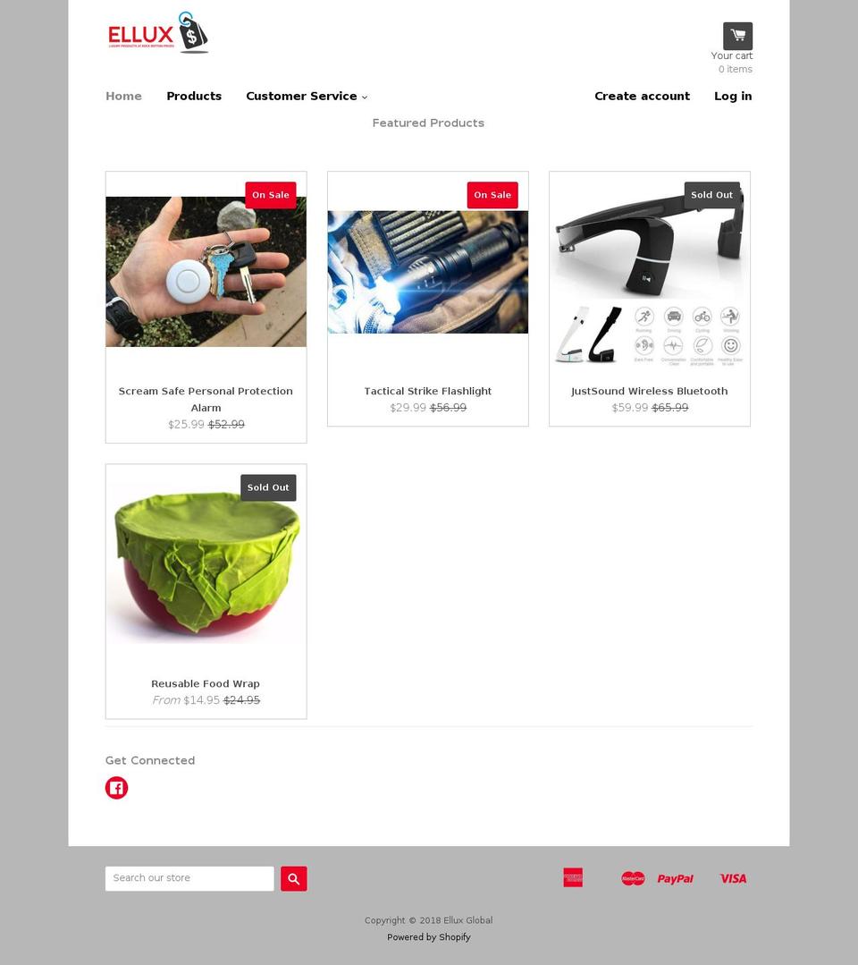 ellux.com shopify website screenshot