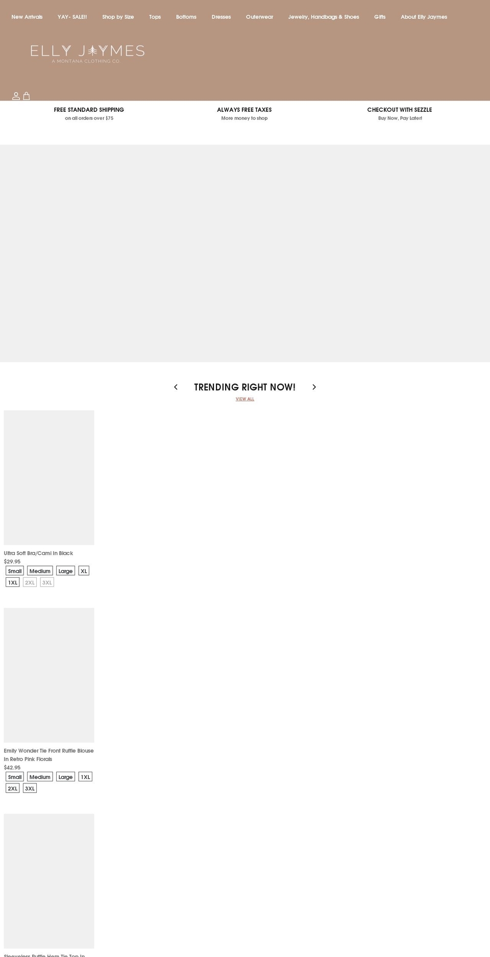ellyjaymes.com shopify website screenshot