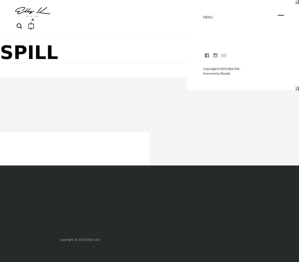 ellyk.com — Shopify storefront screenshot