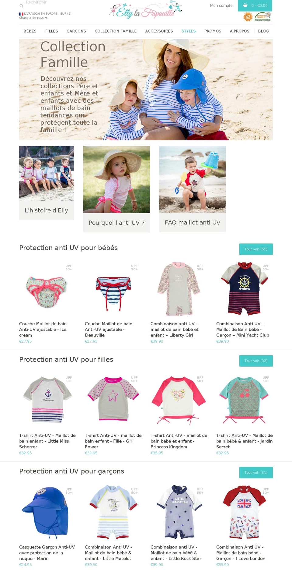 ellylafripouille.eu shopify website screenshot