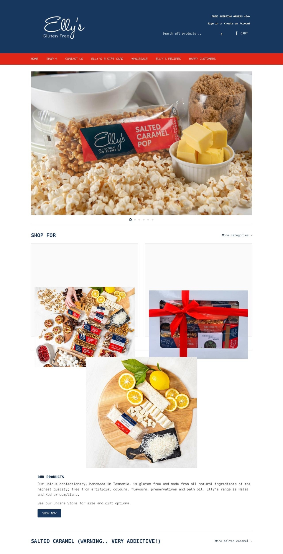 ellys.com.au shopify website screenshot