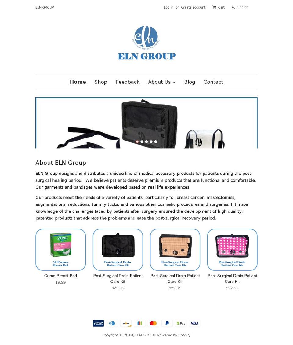 elngroup.com — Shopify storefront screenshot