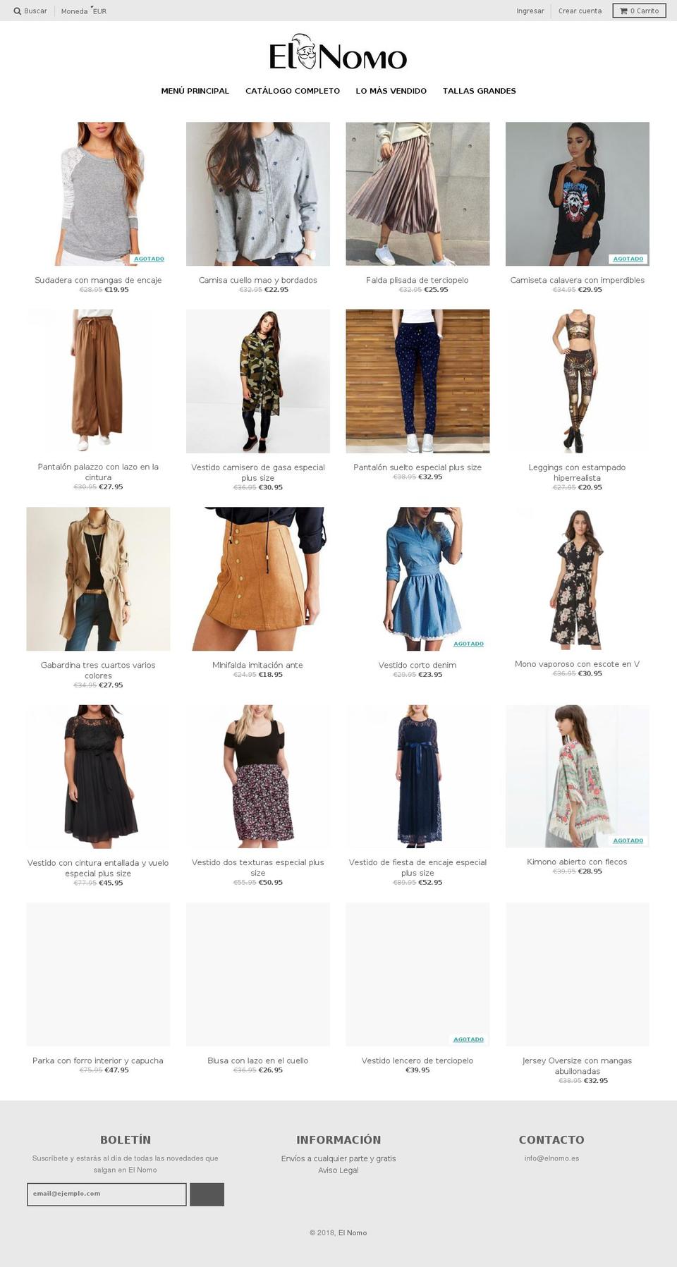 elnomo.com — Shopify storefront screenshot