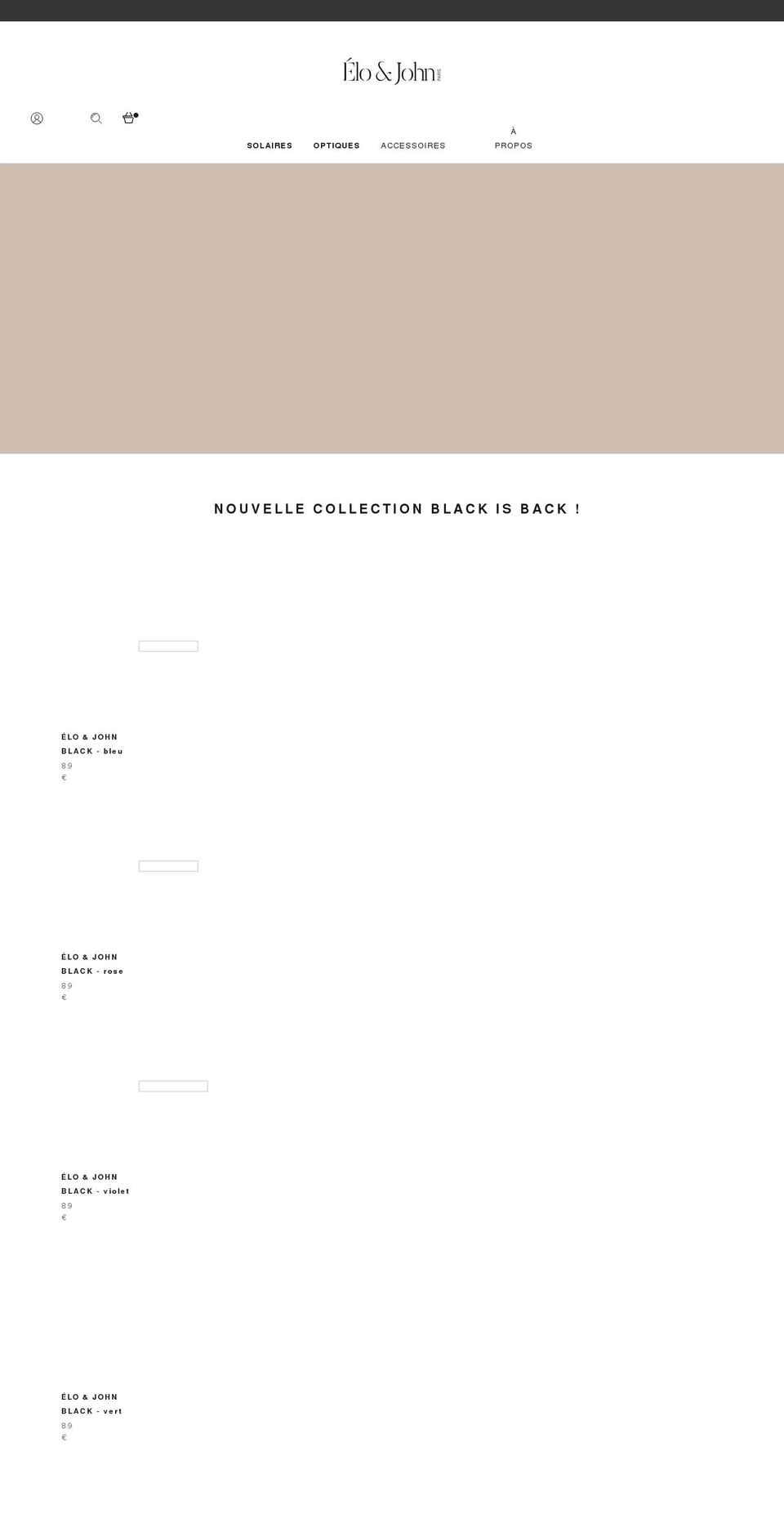 eloandjohn.com shopify website screenshot