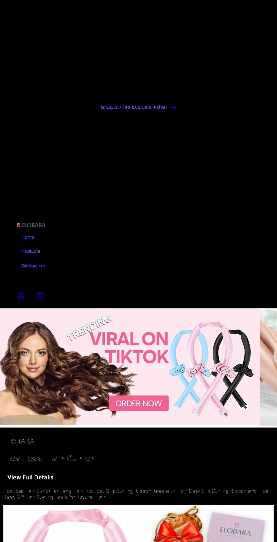 elobara.com shopify website screenshot