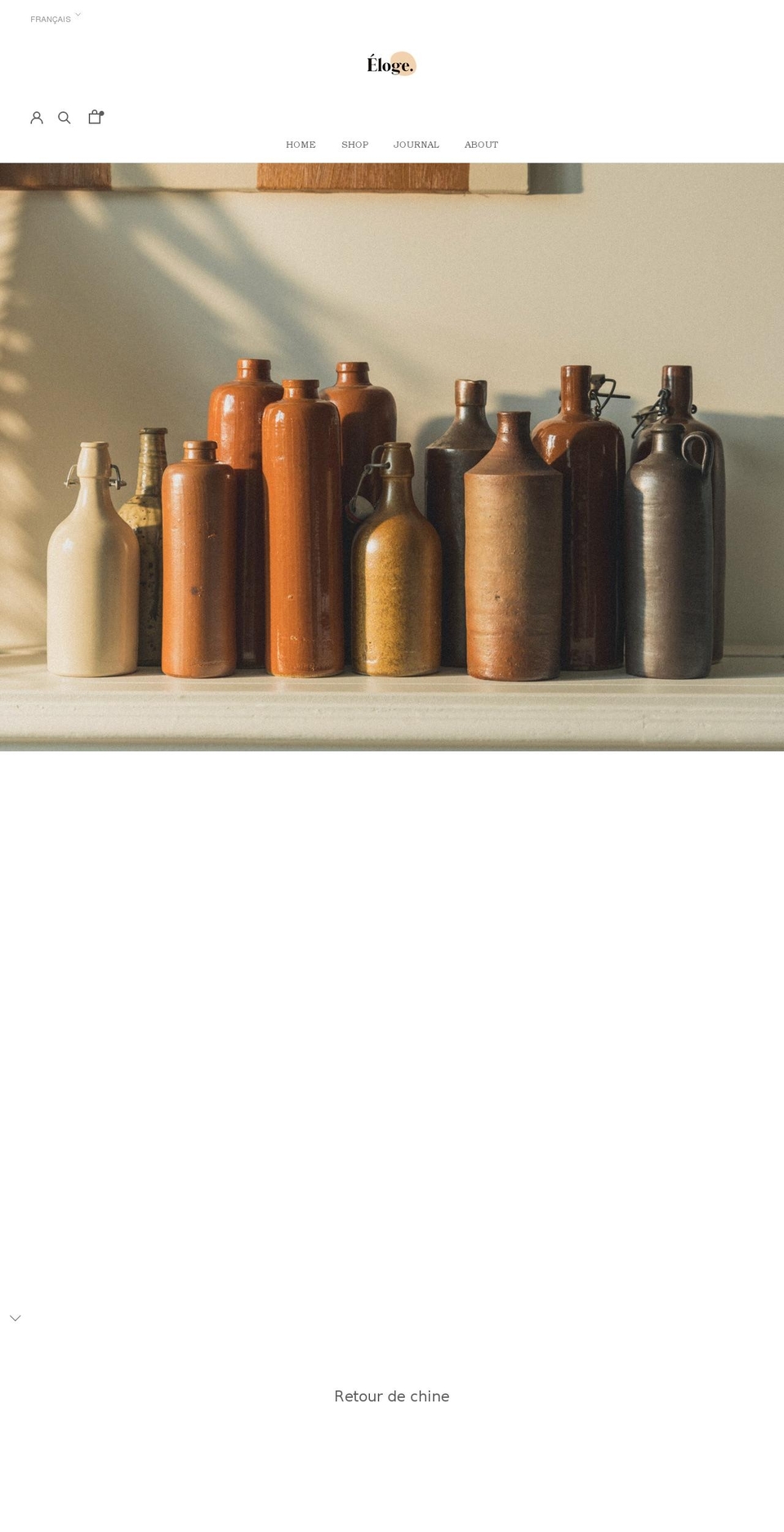 elogeparis.com shopify website screenshot