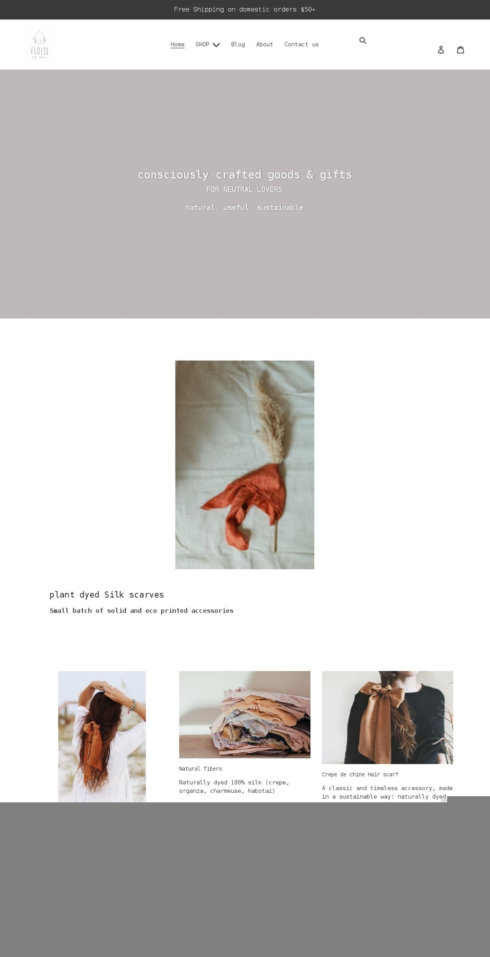 eloise-et-moi.myshopify.com shopify website screenshot