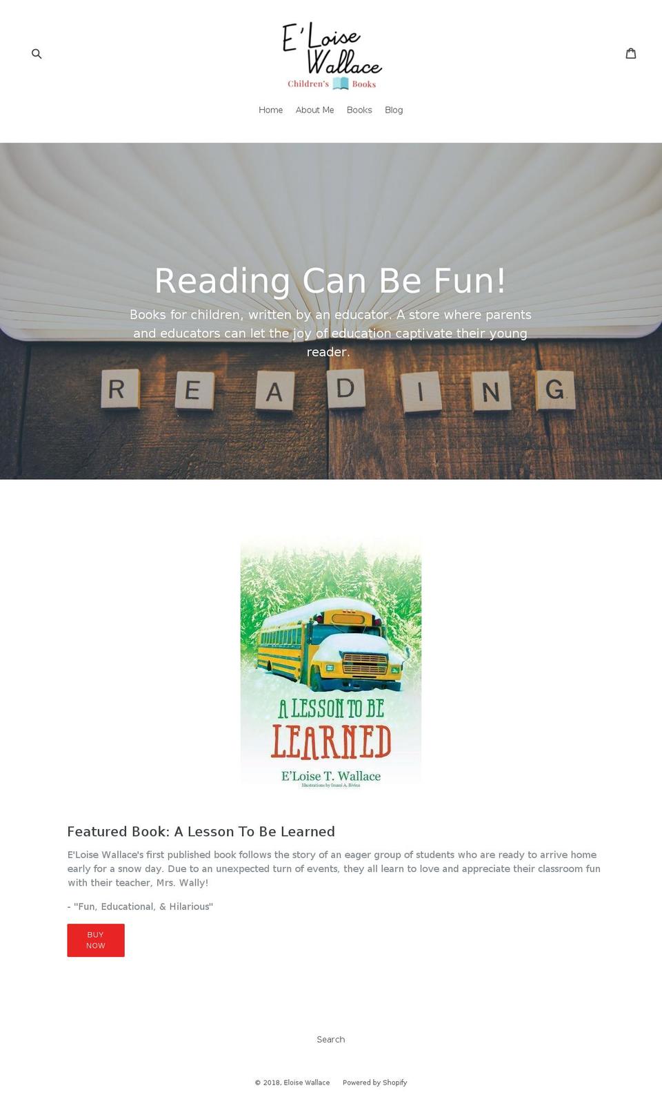 eloisewallace.com — Shopify storefront screenshot