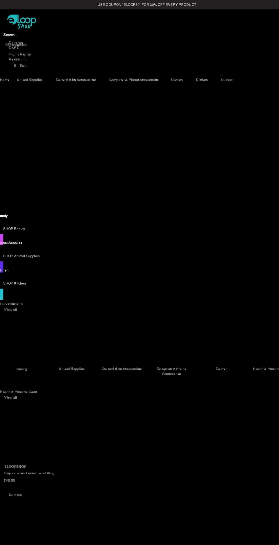 eloopshop.com shopify website screenshot