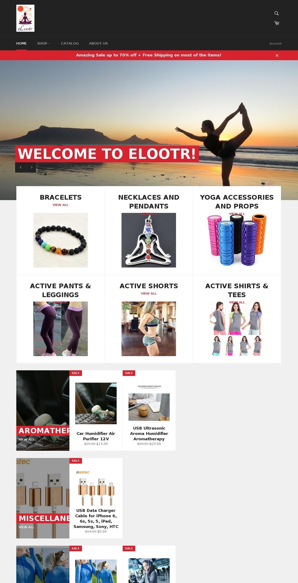 elootr.com shopify website screenshot