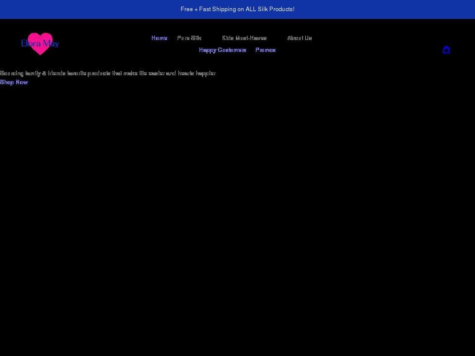 eloramay.com shopify website screenshot