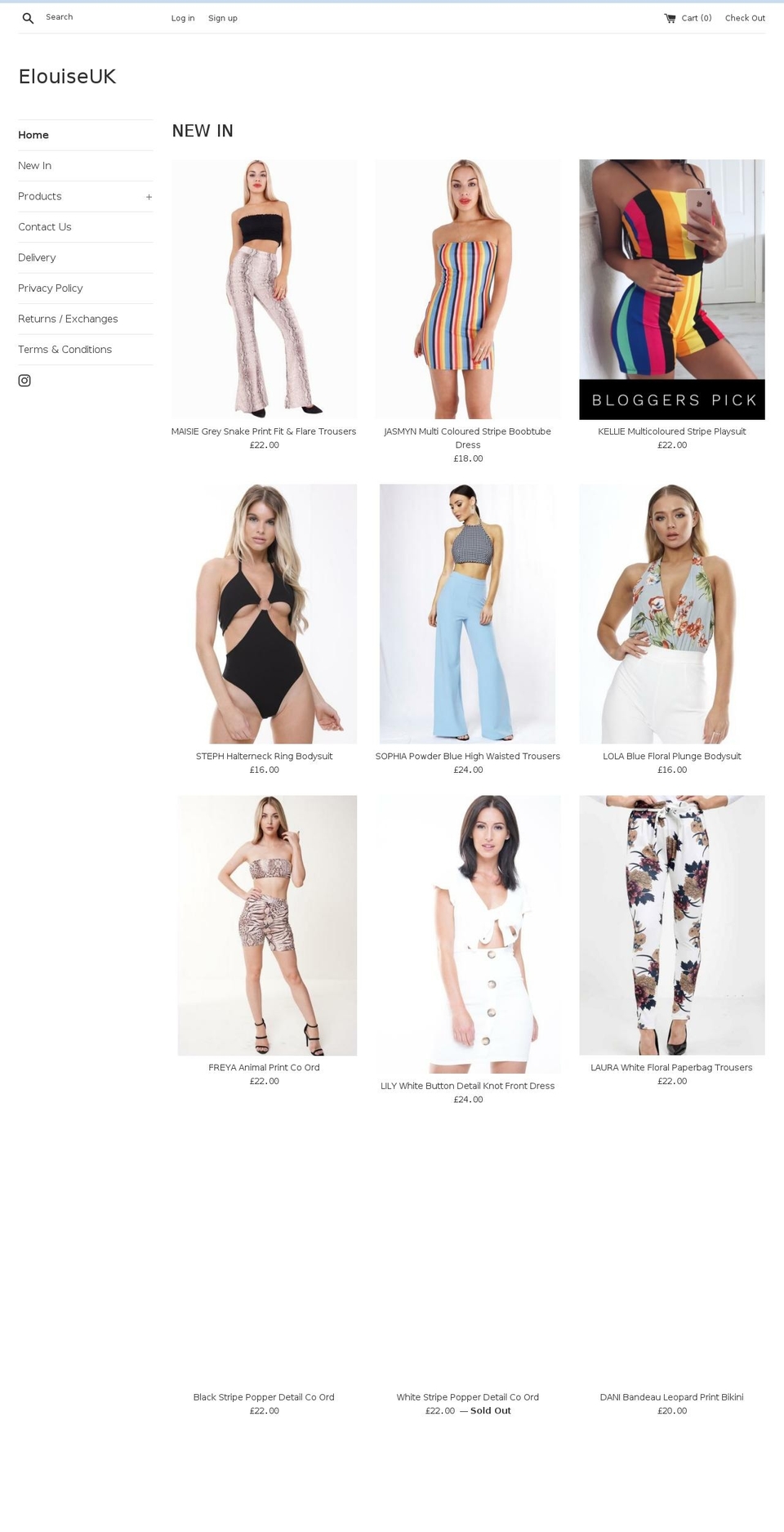 elouiseuk.com shopify website screenshot