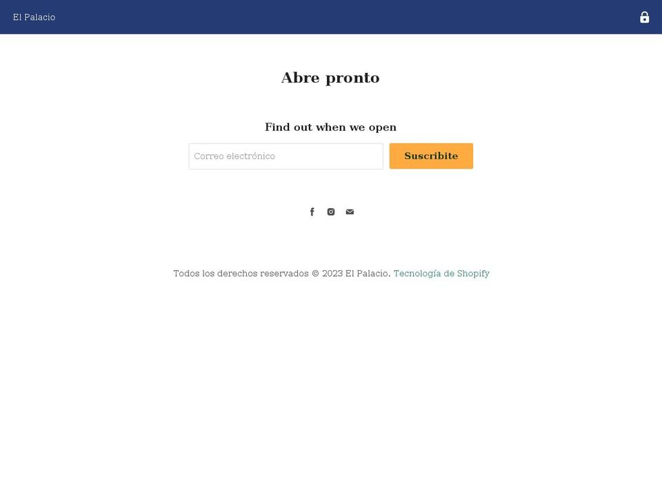 elpalacio.com.uy shopify website screenshot