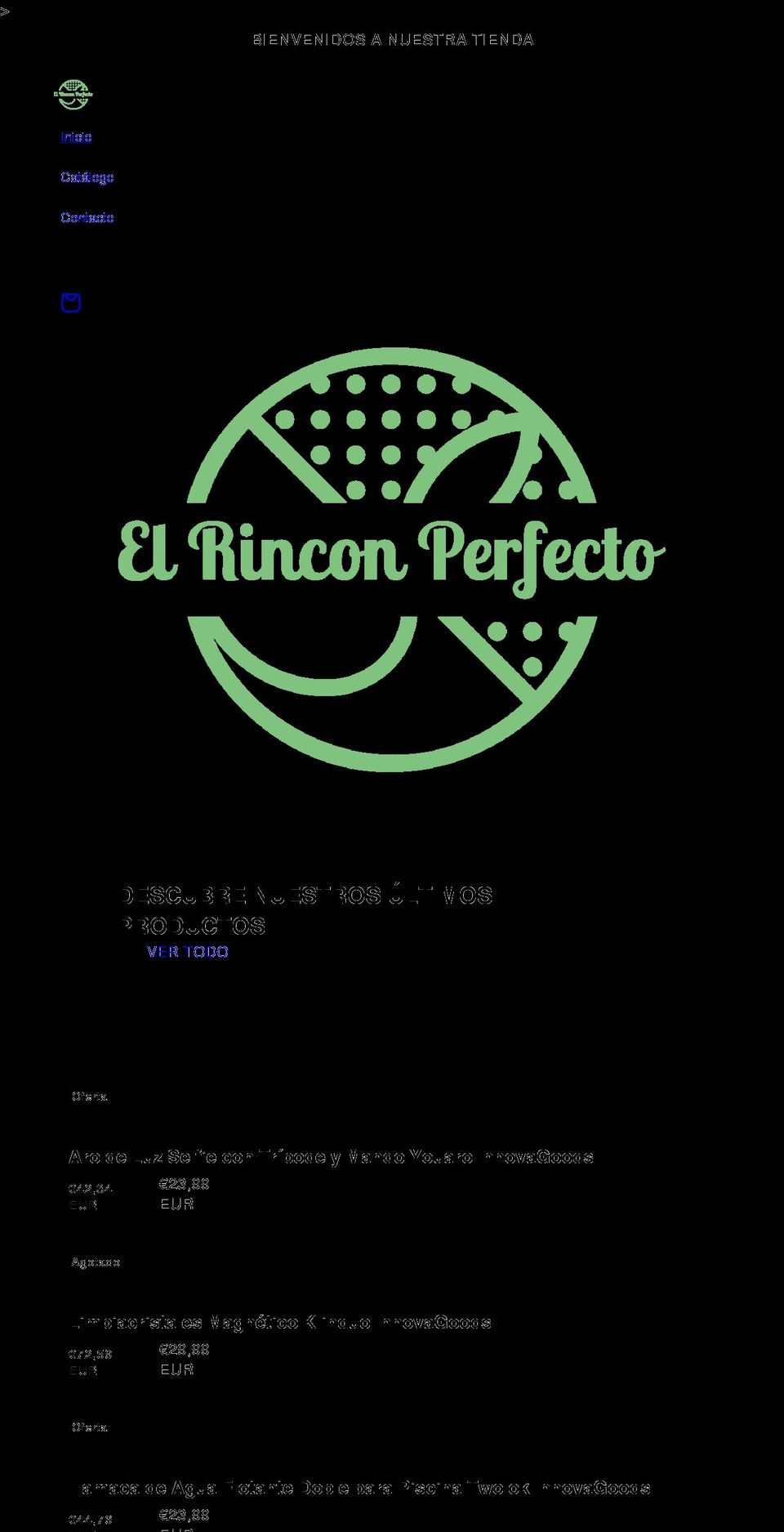 elrinconperfecto.com shopify website screenshot