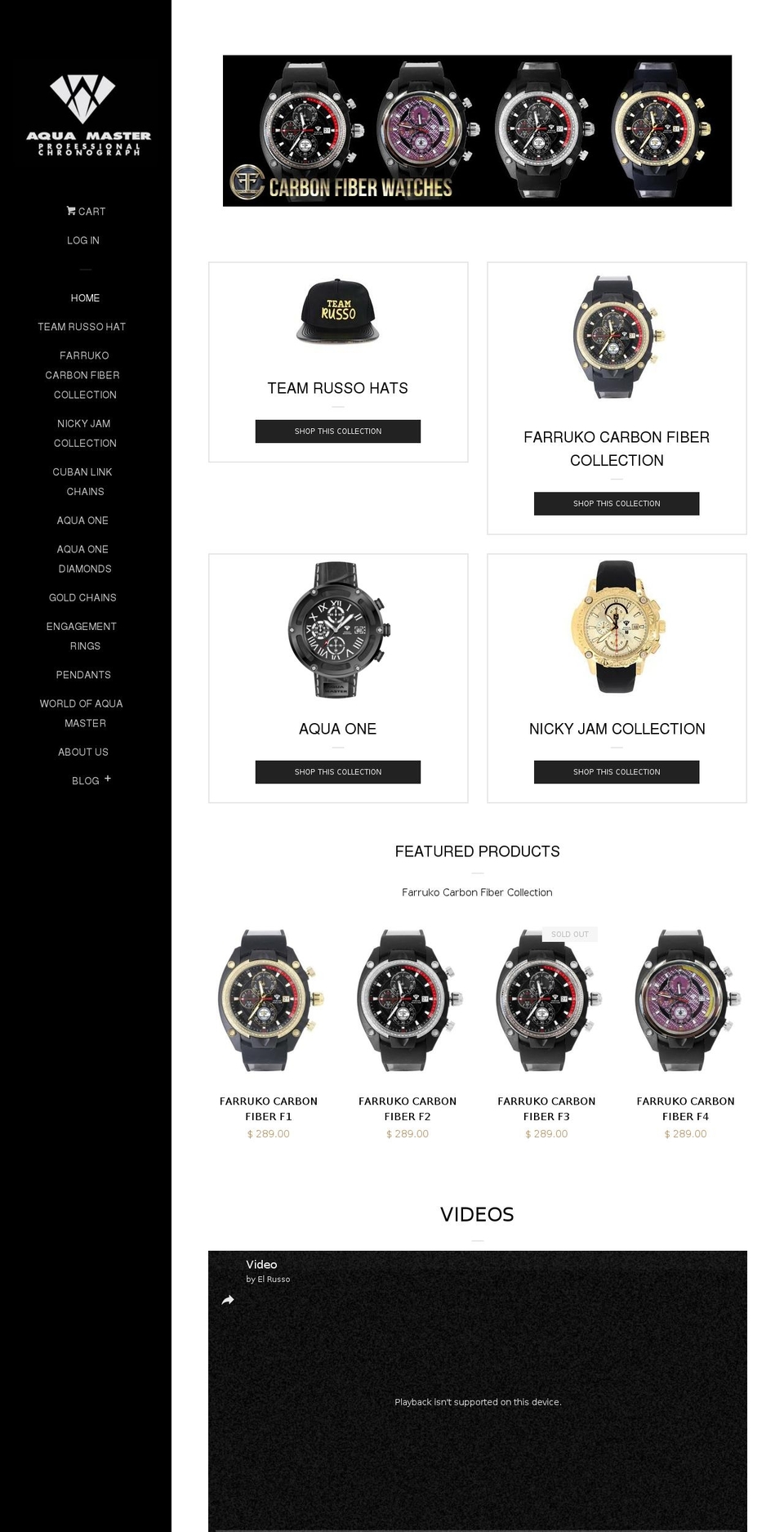 elrusso.com shopify website screenshot