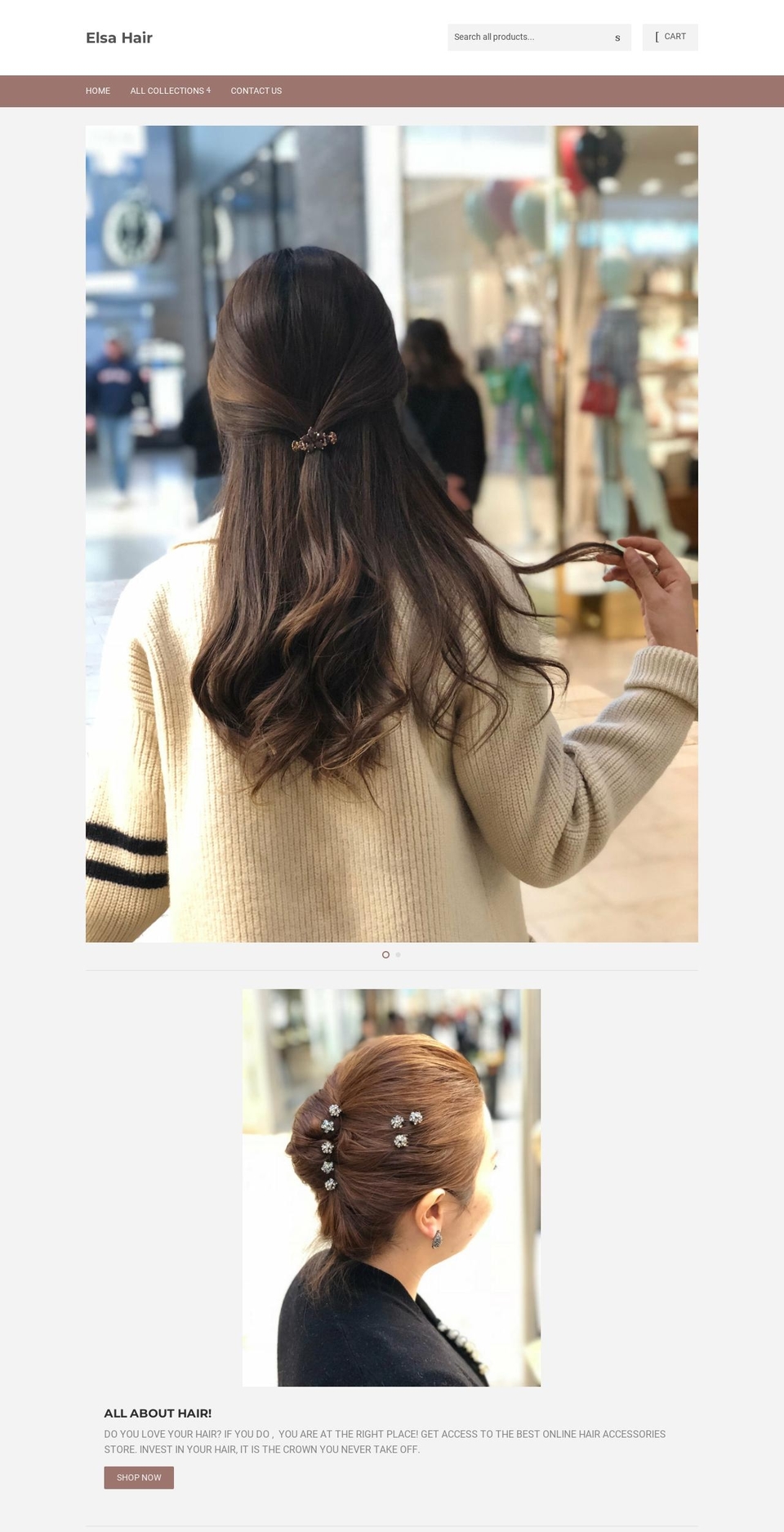 elsa-hair.com — Shopify storefront screenshot