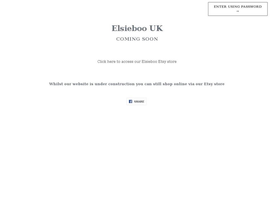 elsieboo.com shopify website screenshot