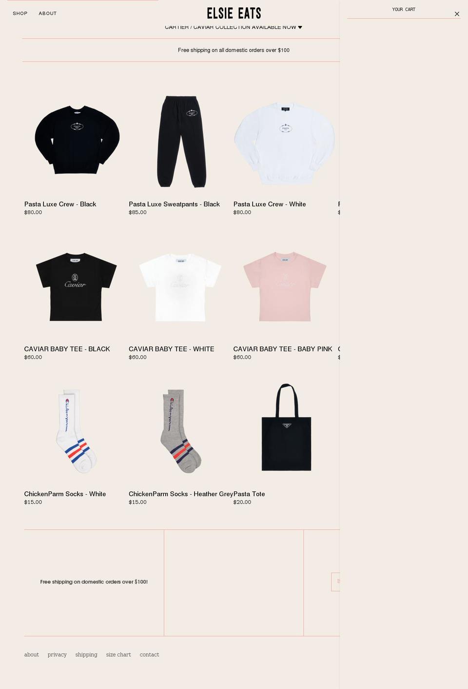 elsieeats.com shopify website screenshot