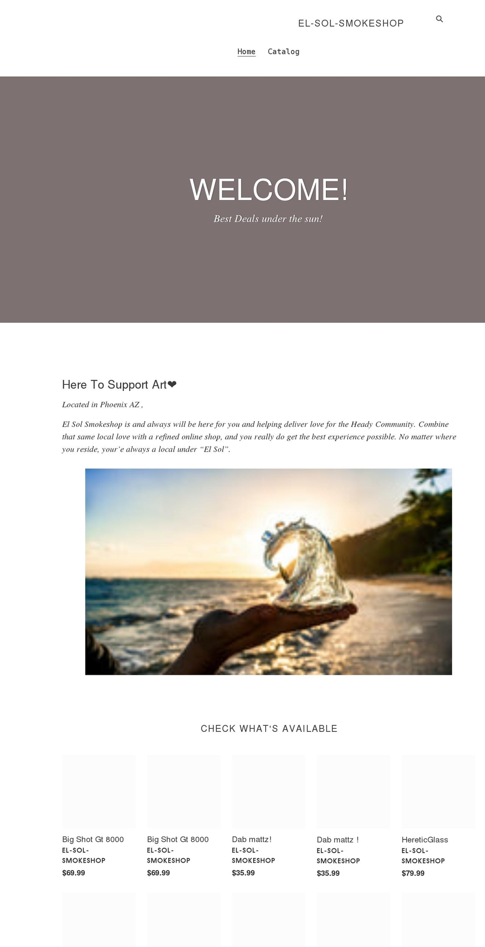 elsolss.com shopify website screenshot