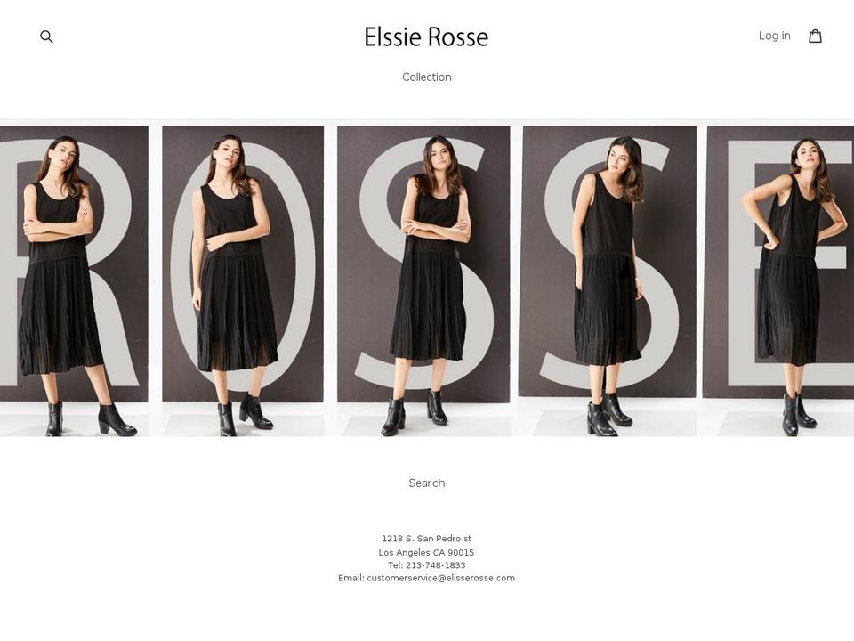 elssierosse.com — Shopify storefront screenshot