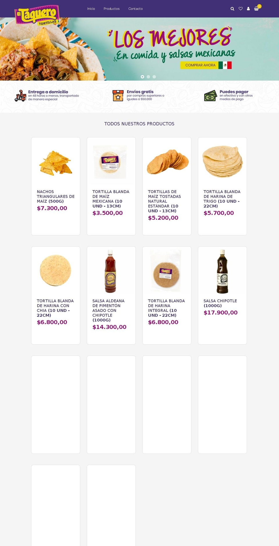eltaquero.co shopify website screenshot