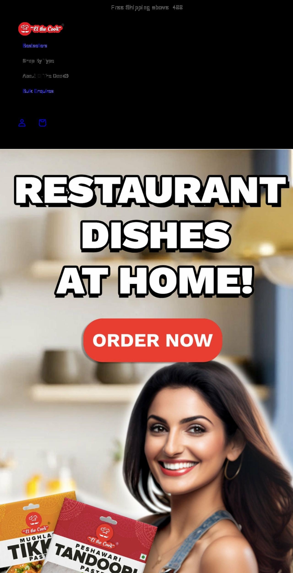 elthecook.com shopify website screenshot
