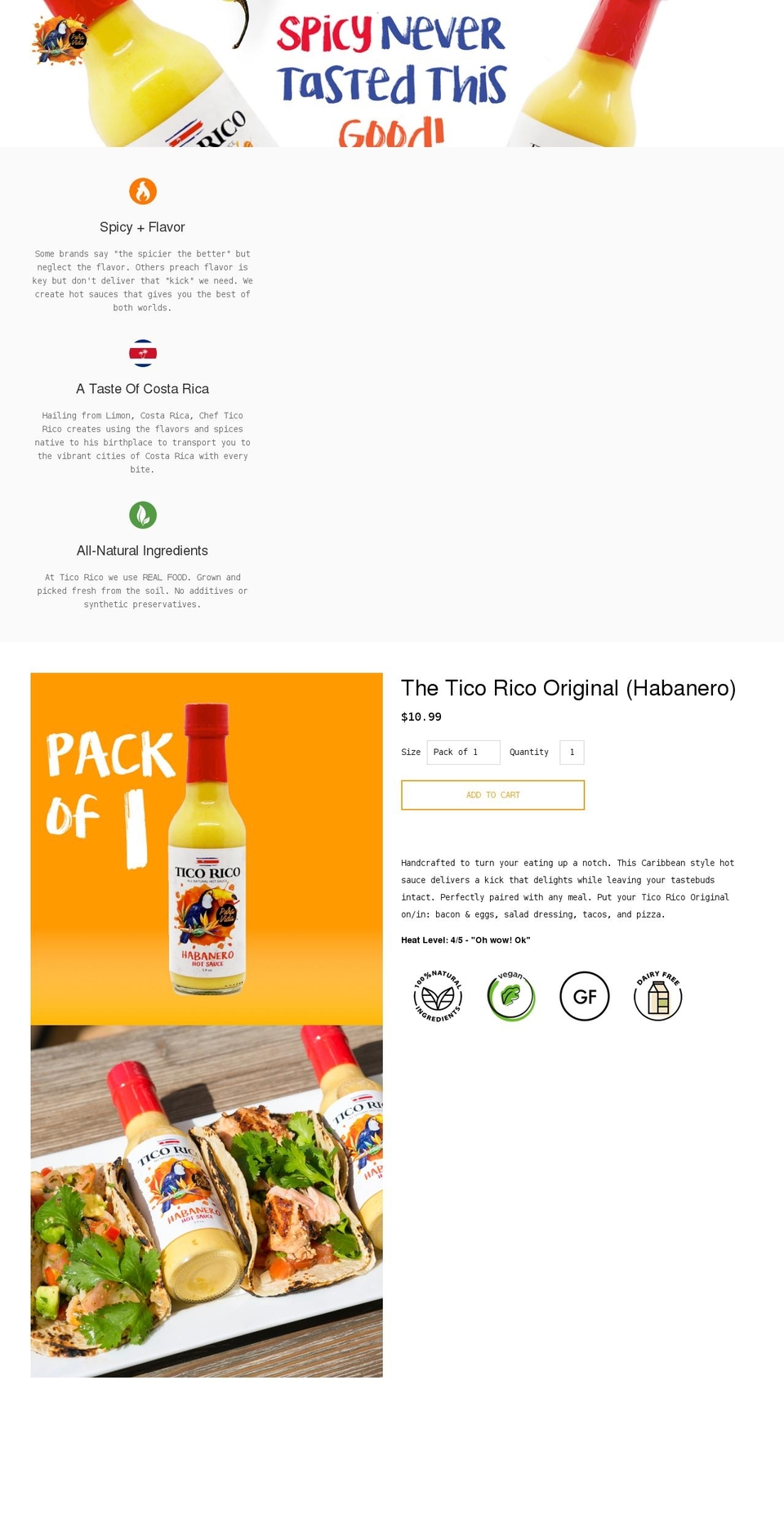 elticorico.com shopify website screenshot