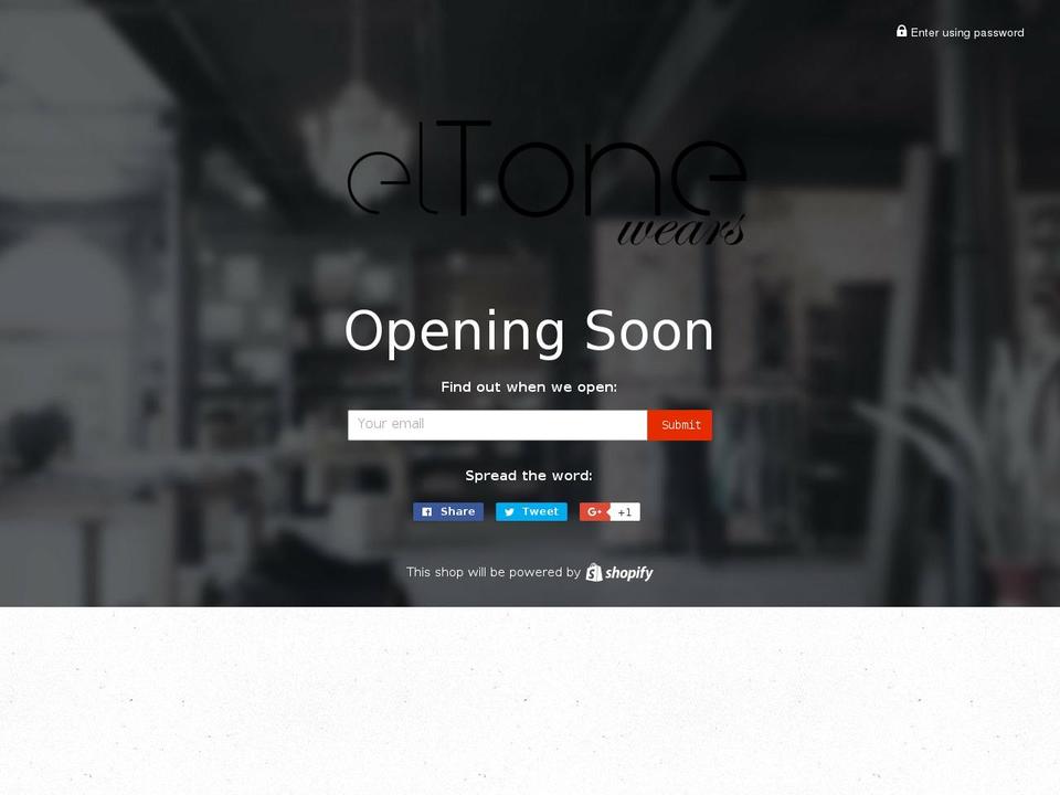 eltonewears.com shopify website screenshot