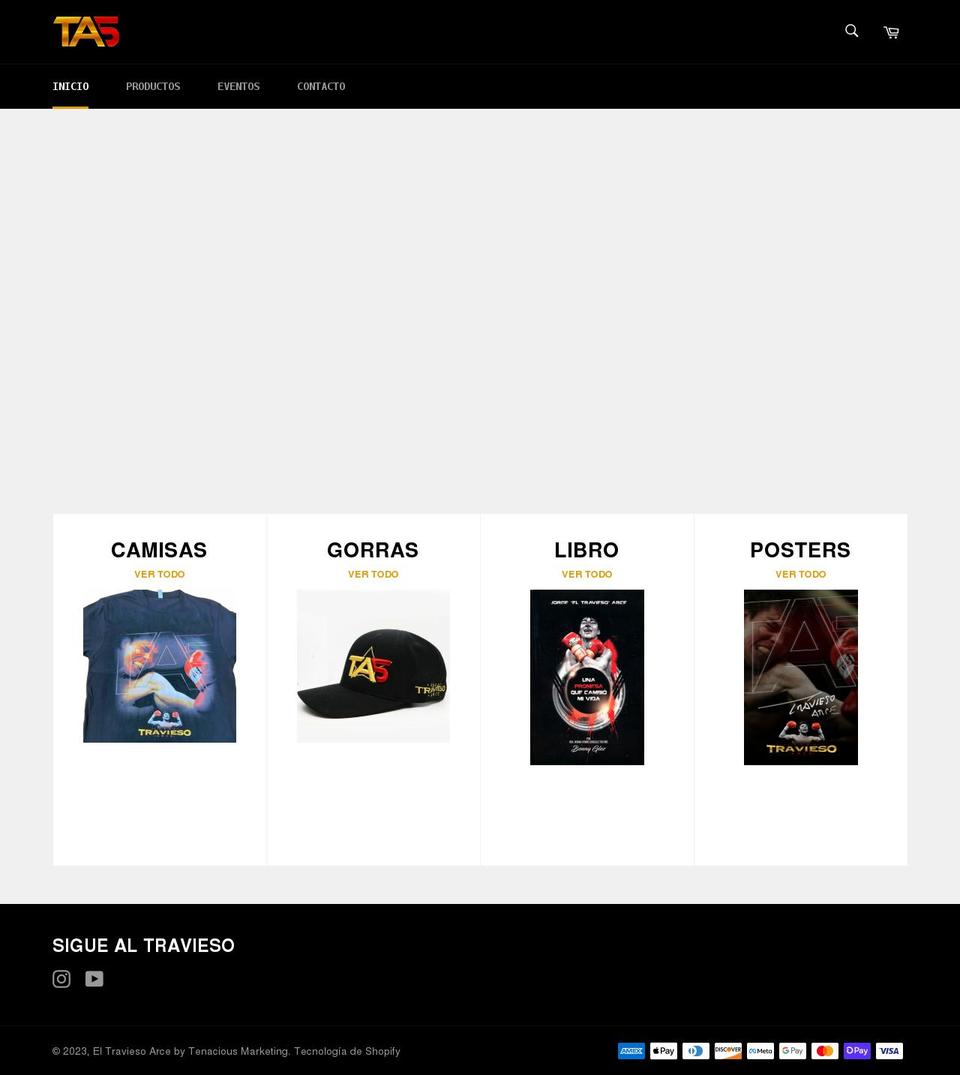 eltraviesoarce.com shopify website screenshot