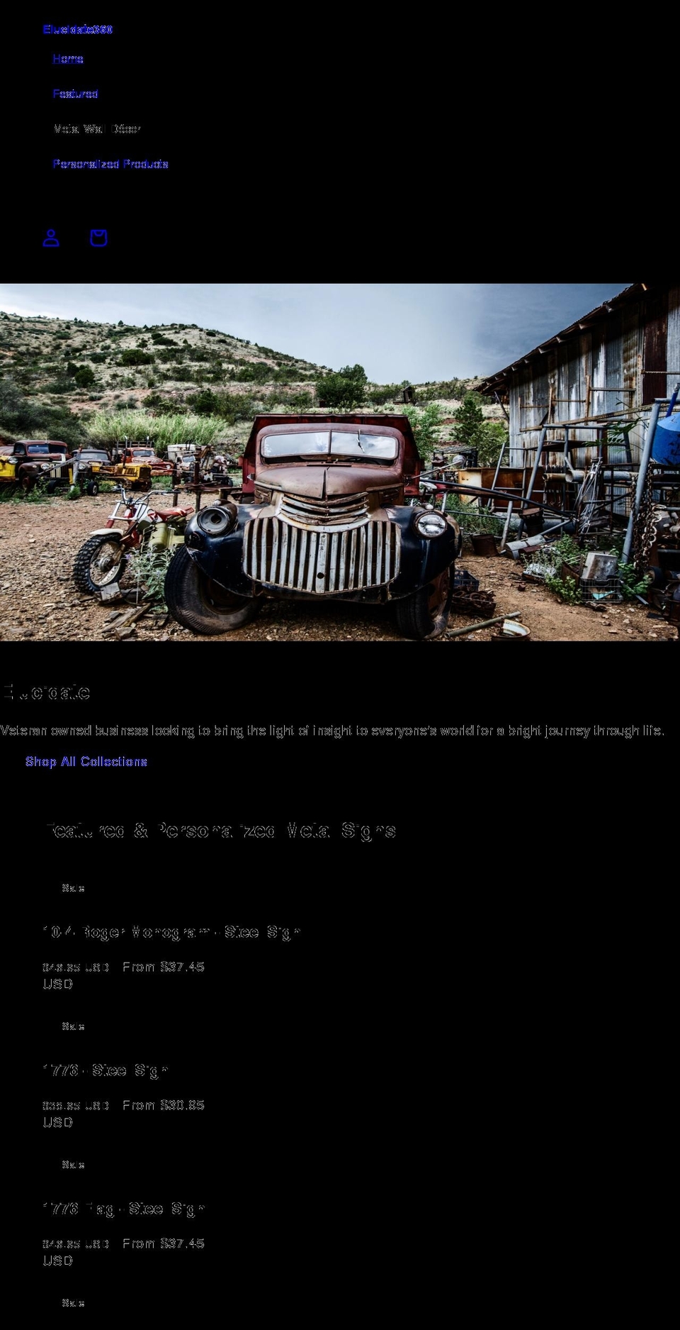 elucidate360.com shopify website screenshot