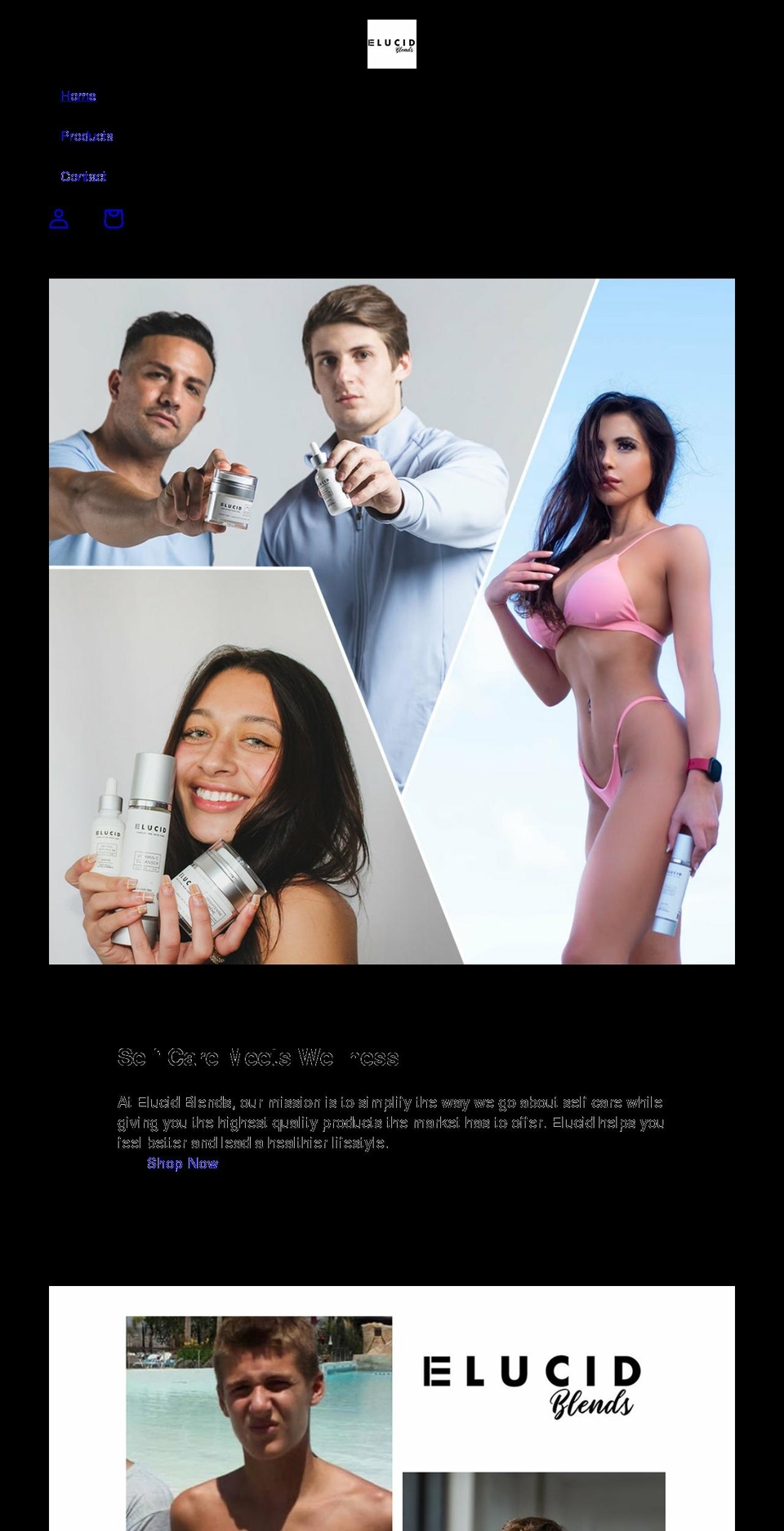 elucidskin.com shopify website screenshot