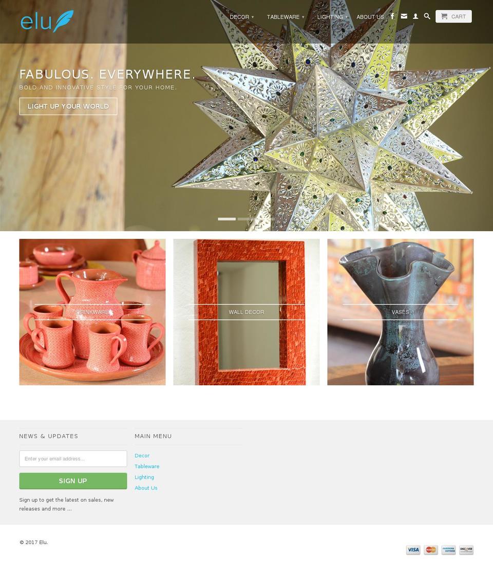 eludecor.com shopify website screenshot
