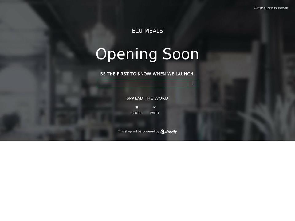 elumeals.com — Shopify storefront screenshot