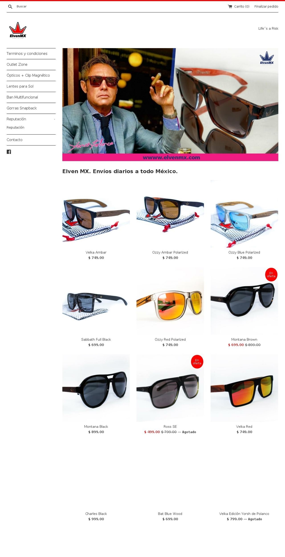 elvenmx.com — Shopify storefront screenshot
