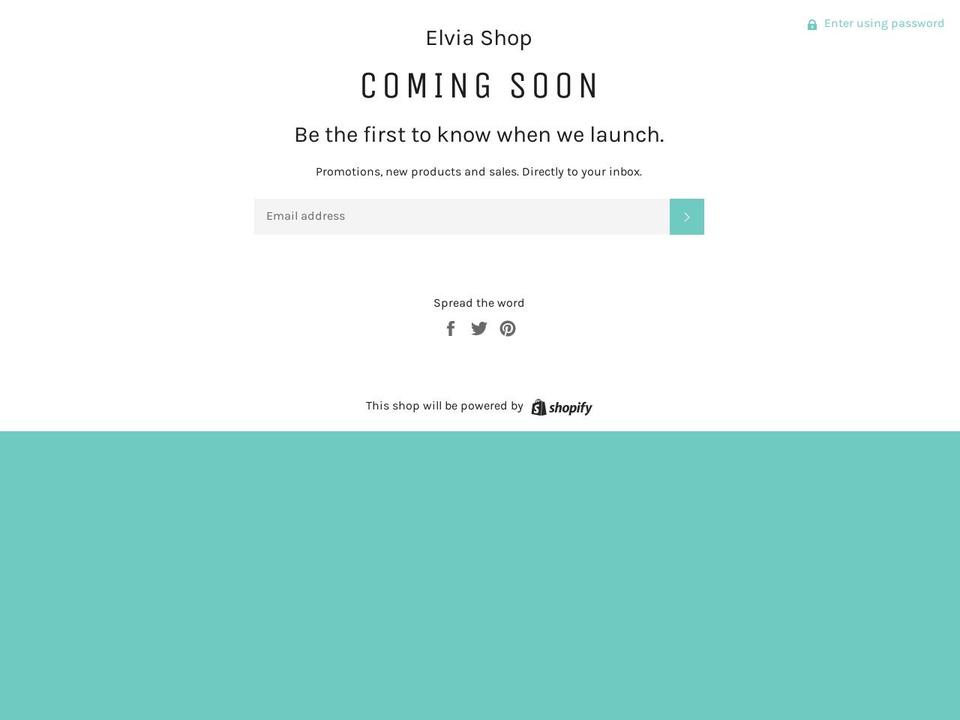 elviashop.com — Shopify storefront screenshot