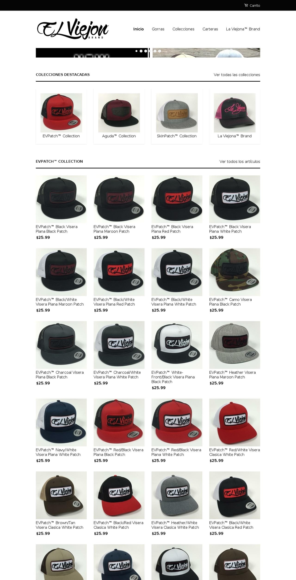 elviejonbrand.com shopify website screenshot