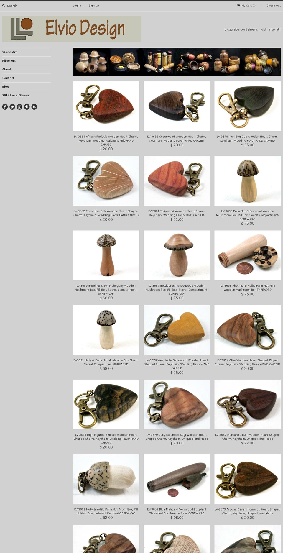 elviodesigns.com shopify website screenshot
