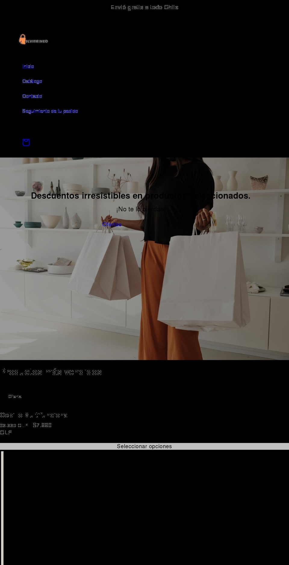 elvitrineo.com shopify website screenshot